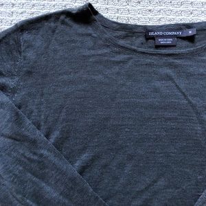 100% Linen Sweater Crew Neck Sweater